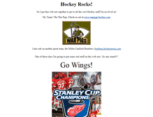 Tablet Screenshot of hockeyrocks.com